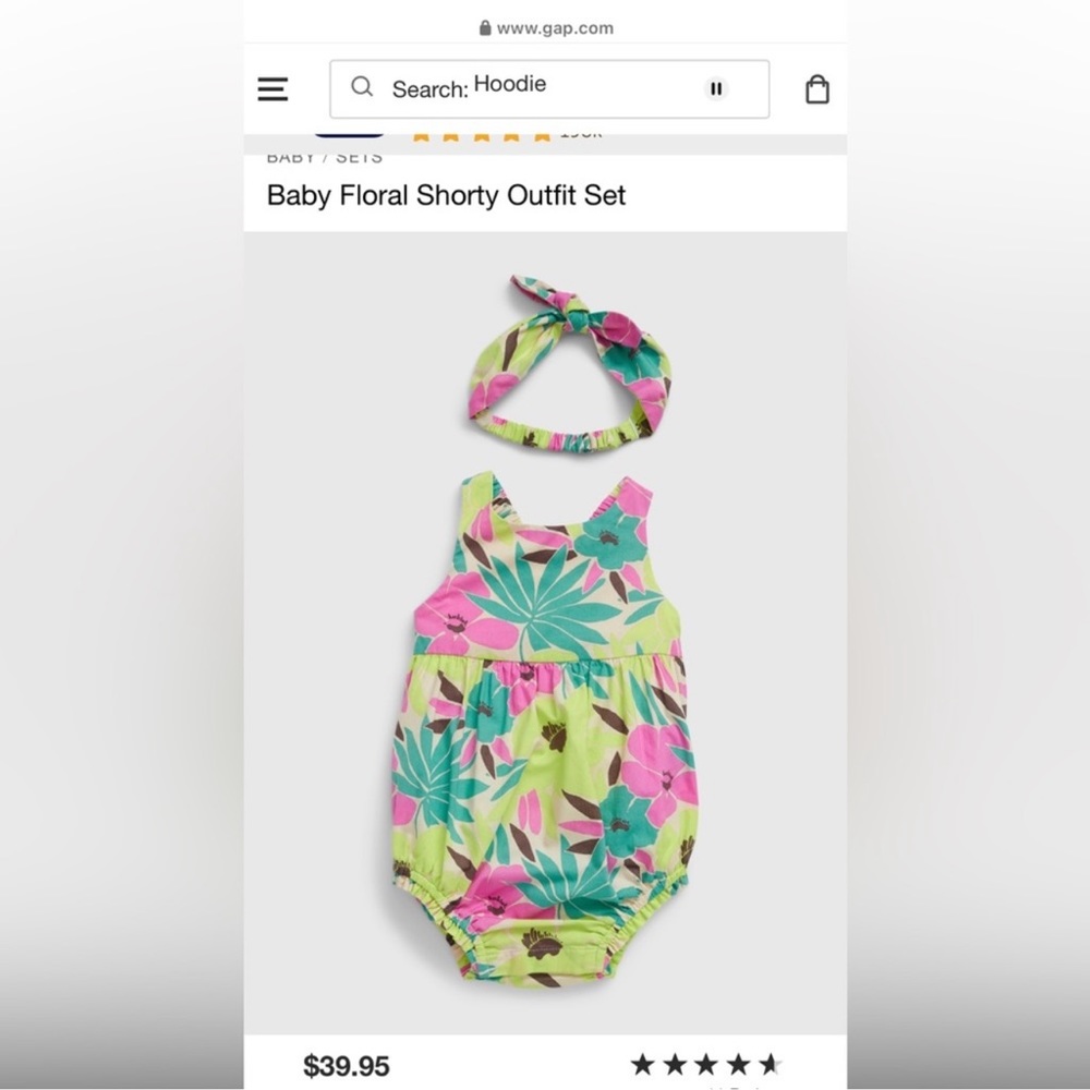 Baby girl Gap romper
